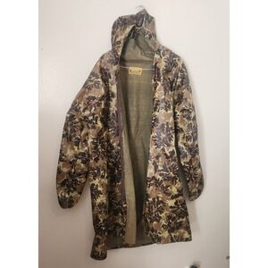 Vintage Browning Sportsmans Apparel  Camouflage Rain Jacket USA Made One Size